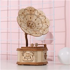 Grammophon - 3D Holz Puzzle