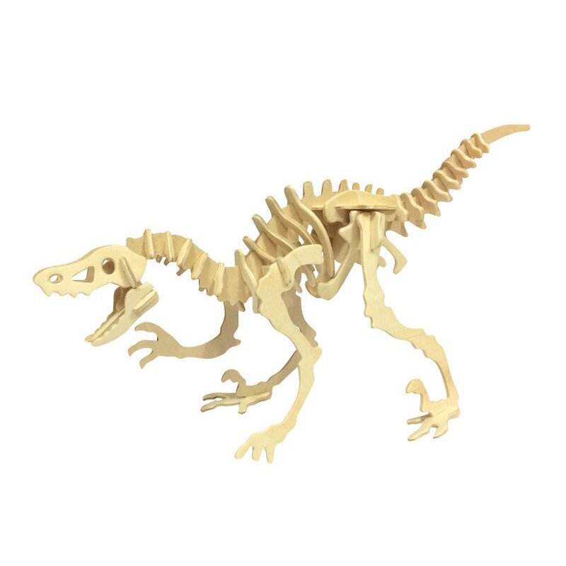 Velociraptor - 3D Holzmodell Puzzle