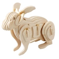 Hase II - 3D Holz Puzzle
