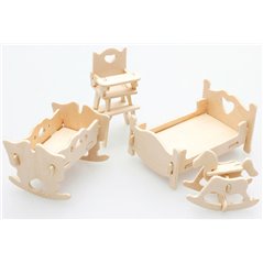 Kinderzimmer - 3D Holz Puzzle