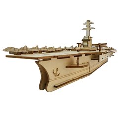 Flugzeugträger USS Gerald R. Ford - 3D Holz Puzzle