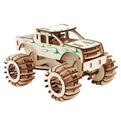 Monster Truck - 3D Holz Puzzle