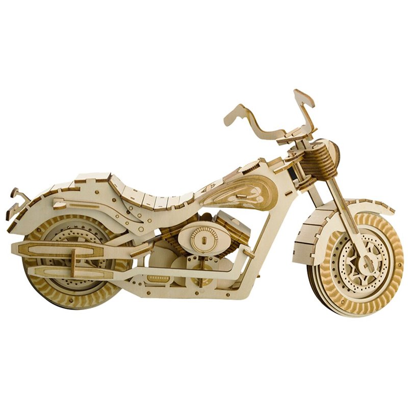 Motorrad Chopper II - 3D Holz Puzzle