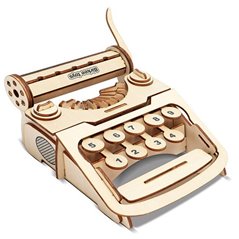 Retro Schreibmaschine - 3D Holz Puzzle