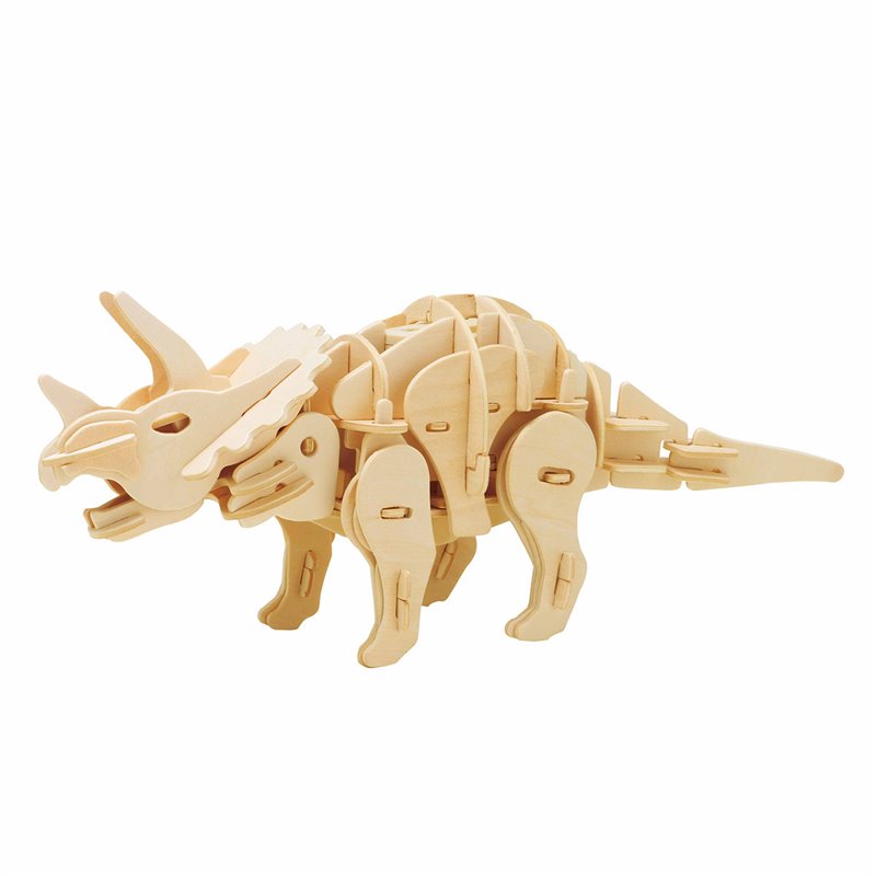 Triceratops II - 3D Holz Puzzle