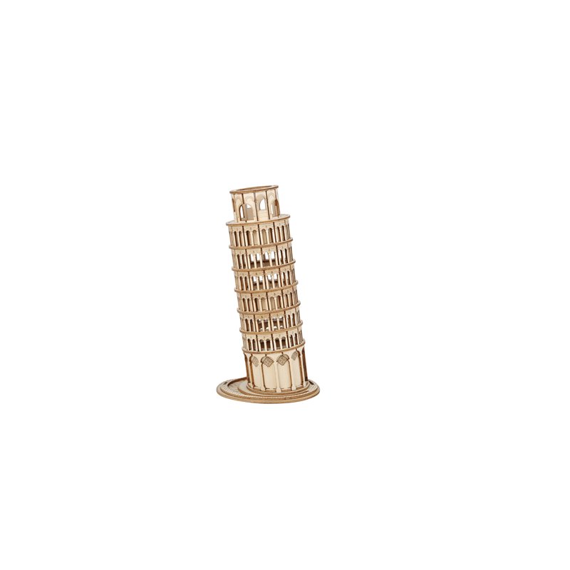 Der schiefe Turm von Pisa - 3D Holzmodell Puzzle