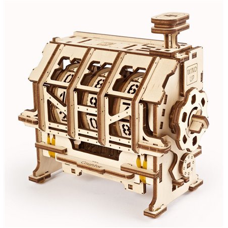 Ugears Zähler 3D Holz Puzzle - 3D Holzmodell Puzzle