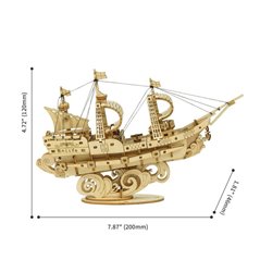 Segelschiff II - 3D Holz Puzzle