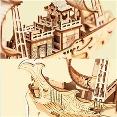 Japanisches Diploamten Schiff - 3D Holz Puzzle