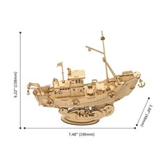 Fischerboot I - 3D Holz Puzzle