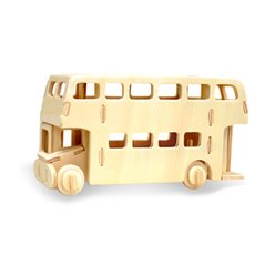 Doppeldecker Bus - 3D Holz Puzzle