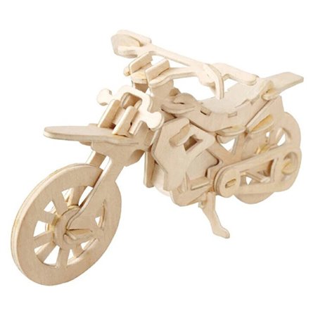 Cross Country Motorrad - 3D Holzmodell Puzzle