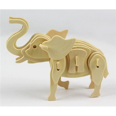 Elefant III - 3D Holz Puzzle