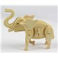 Elefant III - 3D Holzmodell Puzzle