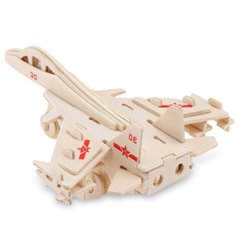 Kampfflugzeug - 3D Holz Puzzle