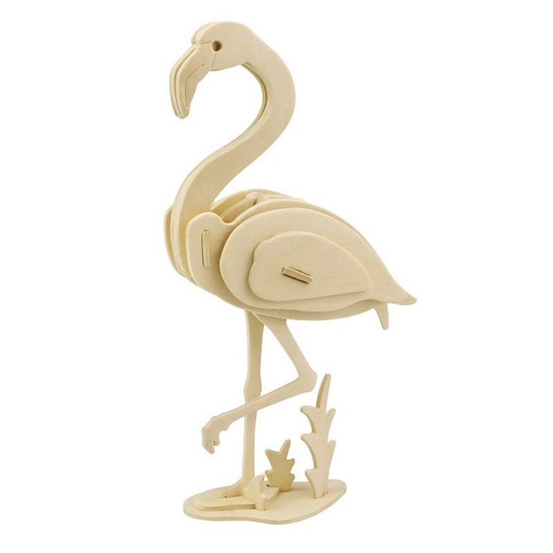 Flamingo II - 3D Holzmodell Puzzle