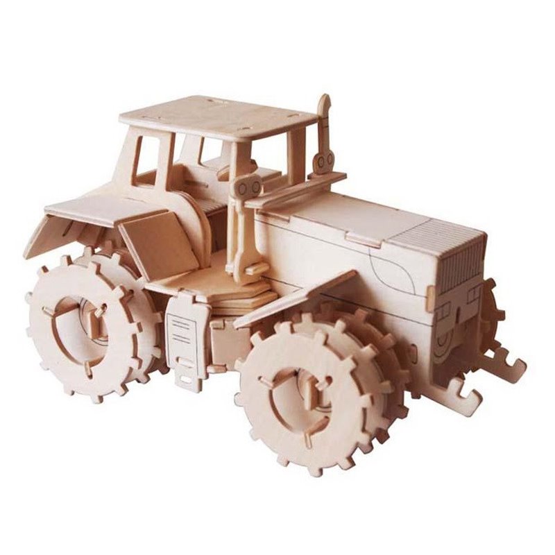 Traktor II - 3D Holzmodell Puzzle