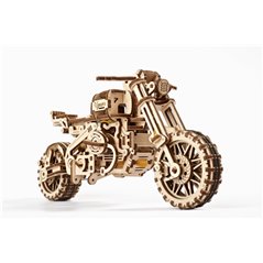 ugears Scrambler UGR-10 mit Beiwagen - 3D Holz Puzzle
