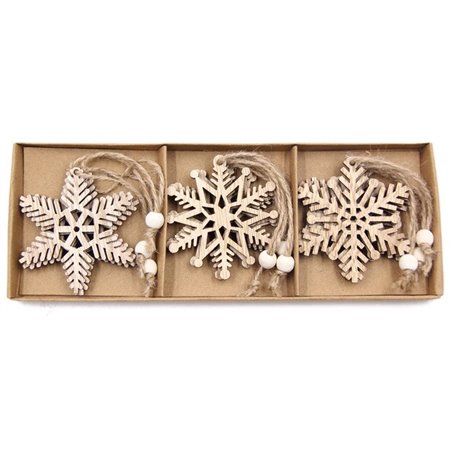Weihnachtsschmuck 04 - 12er Set - 3D Holzmodell Puzzle
