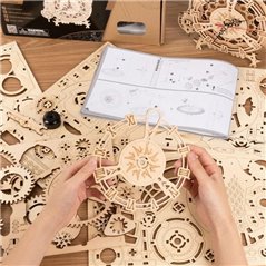 Eulen Uhr - 3D Holz Puzzle