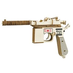 Pistole Mauser C96S - 3D Holz Puzzle