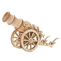 Medieval Wheeled Cannon - 3D Holz Puzzle