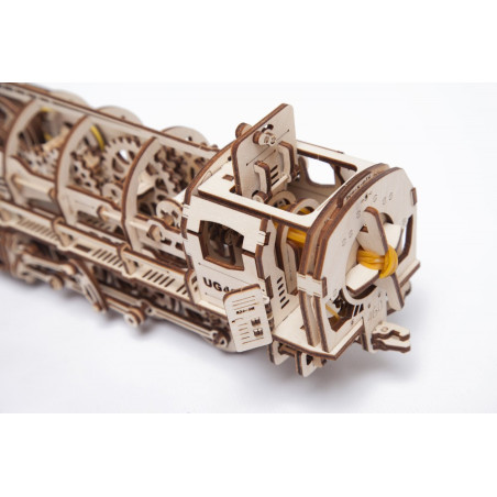 ugears Dampflokomotive mit Schlepptender - 3D Holz Puzzle
