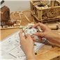 Klassisches Grammophon (Hand Kurbel) - 3D Holzmodell Puzzle