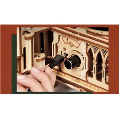 Klassisches Grammophon (Hand Kurbel) - 3D Holz Puzzle