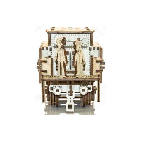 Wooden Express + Tender Eisenbahn - 3D Holz Puzzle