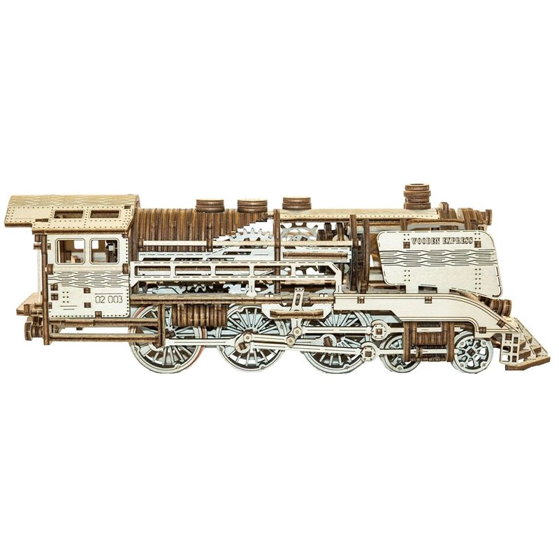 Wooden Express Eisenbahn - 3D Holz Puzzle