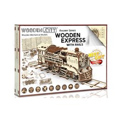 Wooden Express Eisenbahn - 3D Holz Puzzle