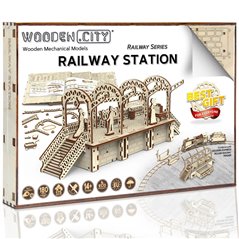 Bahnhof - 3D Holz Puzzle