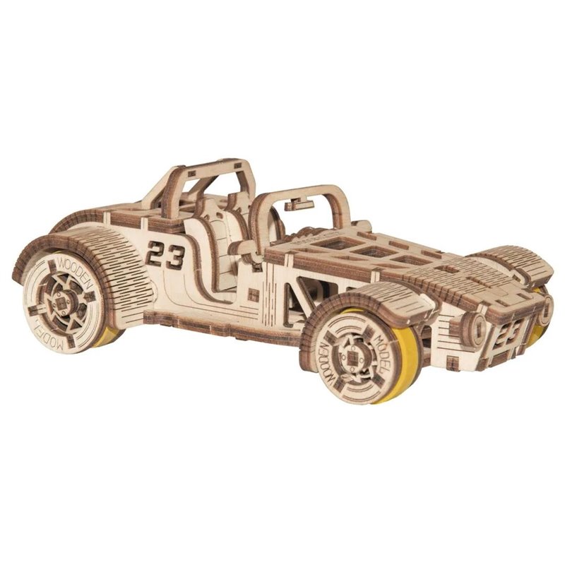 Roadster Fahrzeug - 3D Holzmodell Puzzle
