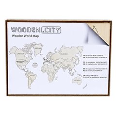 Weltkarte M - 3D Holz Puzzle