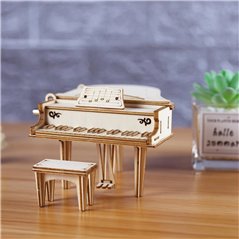 Grand Piano Musik Box - La Vie En Rose - 3D Holz Puzzle