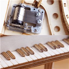 Grand Piano Musik Box - Canon - 3D Holz Puzzle
