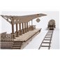 ugears Bahnsteig - 3D Holzmodell Puzzle