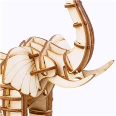 Elefant II - 3D Holz Puzzle