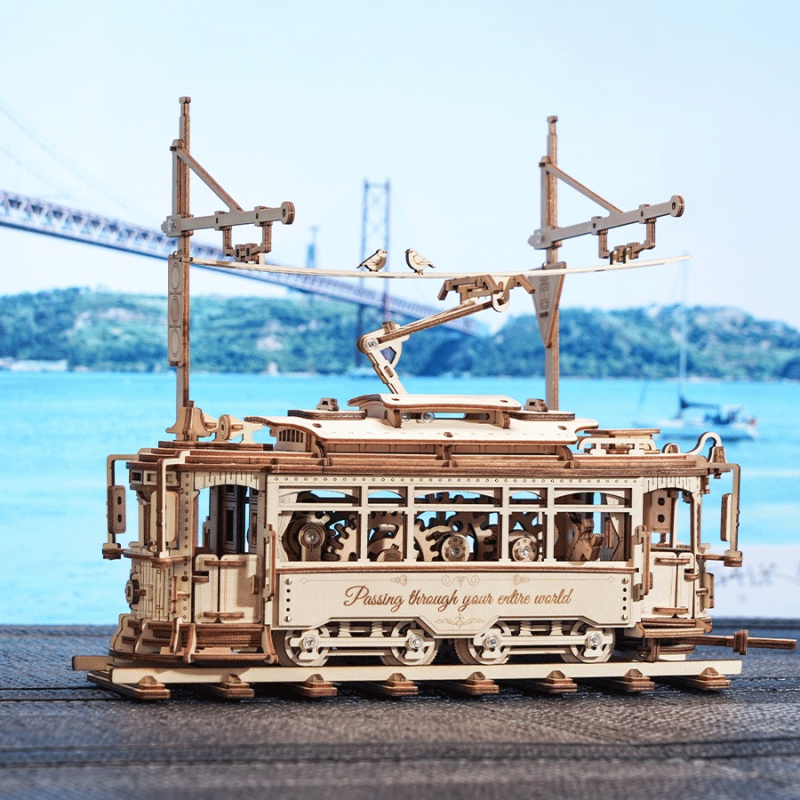 City Tram LK801 - 3D Holzmodell Bausatz | ROKR
