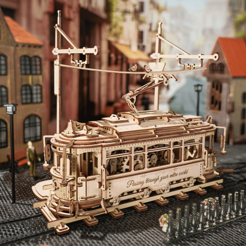 City Tram LK801 - 3D Holzmodell Bausatz | ROKR