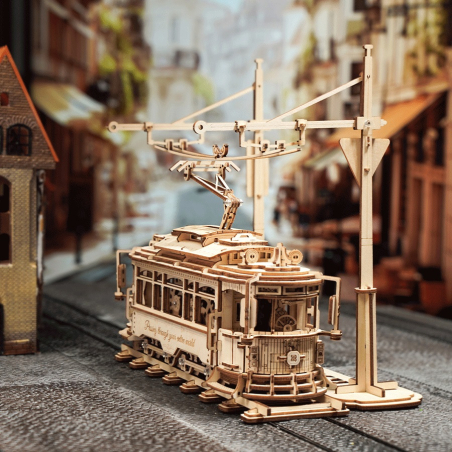 City Tram LK801 - 3D Holzmodell Bausatz | ROKR