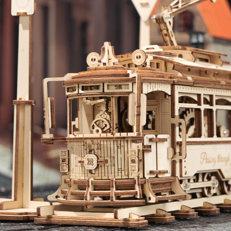 City Tram LK801 - 3D Holzmodell Bausatz | ROKR