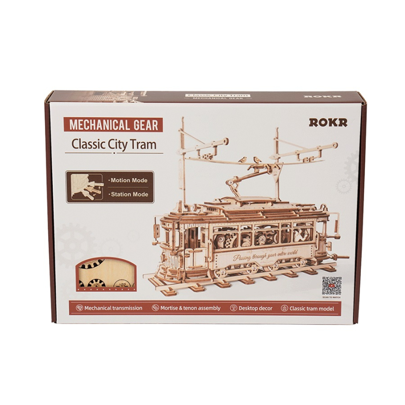 City Tram LK801 - 3D Holzmodell Bausatz | ROKR