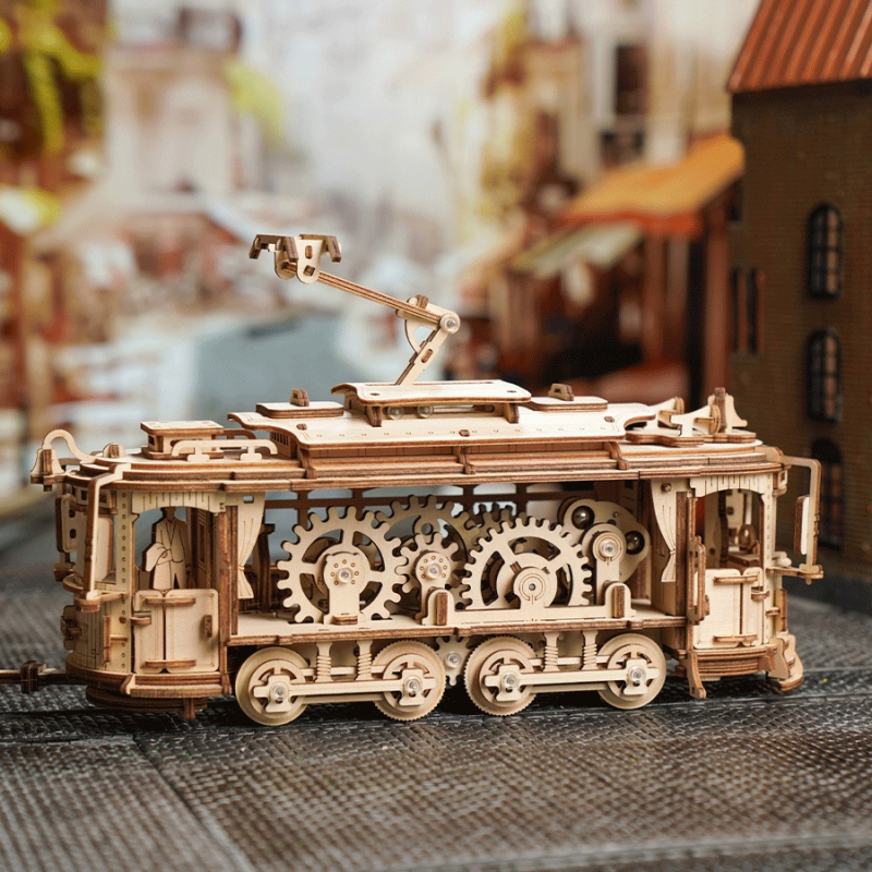 City Tram LK801 - 3D Holzmodell Bausatz | ROKR