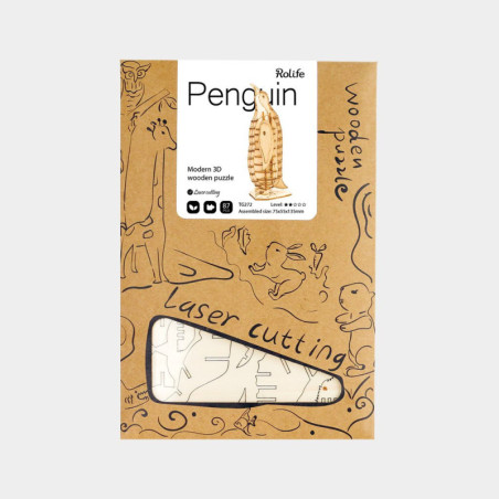 Pinguin - 3D Holz Puzzle