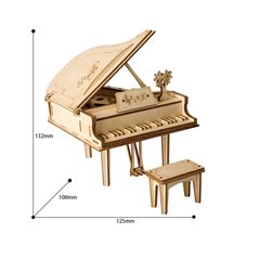 Klavier I - 3D Holz Puzzle