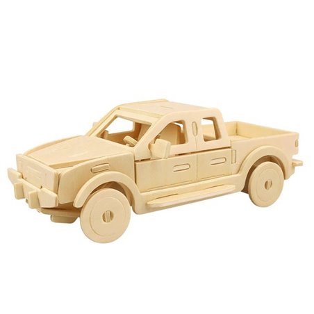 Pick-Up Truck - 3D Holzmodell Puzzle