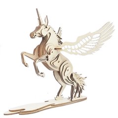 Fabeltier Unicorn - 3D Holz Puzzle